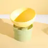 Pipitao Color Original de Primavera Tazón Elevado Suave para Mascotas Protección del Cuello Diámetro Grande Tazón de Comida para Gatos Venta al por Mayor en Stock
