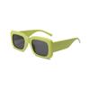 Estilo de Viaje de Vacaciones con Gafas de Sol Europeas y Americanas Que Te Hacen Ver Más Delgado, Moda de Calle Dopamina con Montura Cuadrada Grande y Patillas Gruesas