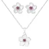 Set de Collar y Aretes Florales para Mujer Transfronterizo de Amazon 2026, Elegante y Versátil Exquisito Set de Joyería