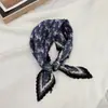 Lenço de Seda Coreano Fácil de Cuidar e Resistente a Amassados, Lenço Decorativo Pequeno para Pescoço com Padrão Paisley Listrado Bolinhas Diamante Fashion Retrô, Lenço de Cabeça, Lenço