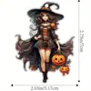 Nuevo Colgante de Coche de Personaje Gótico Plano de Acrílico Transfronterizo Adorno Halloween
