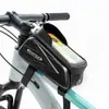Bolsa de Top Tube Bolsa de Guidão Bolsa de Cabeça de Bicicleta à Prova d'Água Bolsa para Celular Bolsa Pendurada Bolsa de Selim Equipamento de Ciclismo Bolsa de Armazenamento para Bicicleta