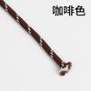 Cuerda Redonda Blanca con Puntos de Colores de 5 mm de Grosor, Estilo Miumiu Similar, Cuerda Redonda de Poliéster, Cordón para Lanyard de Bolsa de Teléfono Móvil Tejido a Mano para Bricolaje