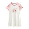 Camisón de Niña Estilo Princesa 25 Años Verano Youkosi Camisón de Niña Clase A Estampado de Dibujos Animados Tesoro Ropa de Casa Fina para Mujer