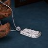 Nuevo candado de seguridad Guanyin personalizado Etiqueta hueca moda colgante hueco simple joyería de plata para mujer regalo de cumpleaños