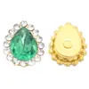 Venda Quente Transfronteiriça 7*10 Gota d'Água Colorida Acrílico Garra Dourada Garra de Girassol Strass para Costura à Mão Acessórios de Cabelo DIY e Decorações de Sapatos
