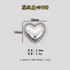 Joyas Populares Transfronterizas Collar de Corazón Pulsera Colgante Patrón de Acero Inoxidable Colgante de Corazón de Durazno Accesorios de Joyería DIY