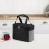Bolsa de almuerzo portátil, bolsa bento, bolsa aislante de papel de aluminio engrosado, bolsa para lonchera, bolsa de picnic, bolsa de hielo, impresión de logotipo personalizado