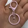 Liga de Zinco Cor Pintura Eletrostática Fecho Lagosta Conjunto de Três Peças Chaveiro Cor Doce Acessórios Pingente DIY Em Estoque Atacado