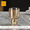Copo de Cocktail de Vidro Espesso Simples Design de Pé Curto de Alta Qualidade Copo de Vinho KTV Vidro de Cerveja Preto Deslumbrante Copo de Whisky