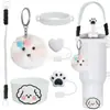 Accesorios Decorativos Stanley Correa de Mano de Cuerda Trenzada Estuche para Labial Llavero Duende Briqueta Funda de Silicona Antideslizante para Taza