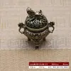 Quemador de Incienso de Sándalo Transfronterizo, Quemador de Incienso Doméstico Estilo Cobre Antiguo, Mini Quemador de Incienso Clásico Retro, Adorno para Ceremonia del Té