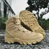 Suministro directo de fábrica transfronterizo zapatos de senderismo para hombre talla grande senderismo todoterreno al aire libre antideslizantes transpirables botas del desierto botas de combate impermeables