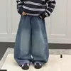Cotton Shop Suéter para Niños Ropa de Punto de Otoño para Niños 2026 Nuevo Rayado Estilo Coreano Jeans Conjunto de Ropa para Niños Moderno