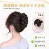Moño Torcido Postizo para Mujer, Cabello Realista, Pinza de Garra de Tiburón, Moño Elegante, Recogido Esponjoso, Moño de Flor, Moño Postizo para la Parte Trasera de la Cabeza