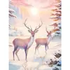 Pintura Sem Moldura de Natal da Amazon Transfronteiriça Estilo Nórdico Elemento de Natal Pintura Decorativa Sala de Estar Estudo Entrada Pintura para Pendurar