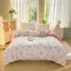 Funda de edredón de algodón 100% engrosada, una pieza, 150x200x230 cm, sábana de cama individual de algodón puro, juego de cuatro piezas, apto para todas las estaciones