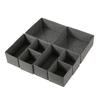 Caja de Almacenamiento de Ropa Interior y Calcetines sin Tapa Juego de Tres Piezas Base Inferior Caja de Almacenamiento con Cremallera Caja de Almacenamiento para Clasificación de Ropa Interior y Ropa Interior