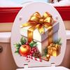 Pegatinas para Inodoro de Baño Ofer 2025 Caja de Regalo Navideña Pegatinas para Inodoro Decoración de Baño Transfronteriza Pegatinas para Inodoro