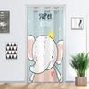 Cortina de Puerta sin Perforaciones Barra Telescópica Cortina de Partición Tejido de Protección Dormitorio Hogar Cortina de Tela Probador de Inodoro Cocina