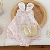 Ropa de Bebé Ropa de Verano para Bebé Niña Sin Mangas Princesa Harper Super Lindo Conejo Ropa Delgada de Verano
