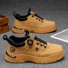 Zapatos de Hombre para Otoño 2025 Nuevos Zapatos de Trabajo Transpirables Tendencia Masculina Botas Versátiles Zapatillas Casuales de Suela Gruesa para Hombre
