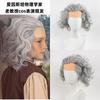 Fiesta de Fantasía Nueva Transfronteriza Científico Loco Einstein Viejo Profesor Personaje Disfraz cos Peluca Tocado
