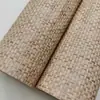 Papel de Parede Estilo Rattan Casa de Hóspedes Hotel Papel de Palha Papel de Parede Fundo de Papel de Parede Xadrez de Rattan Liso Decoração de Porta de Armário