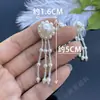 Pingente de borla com contas de pérola artificial estilo antigo DIY costura à mão roupas Hanfu brincos sapatos meias chapéus acessórios de decoração