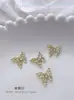 Joias para Nail Art de Borboleta Nova Cor Super Brilhante Diamante Olho de Cavalo Borboleta Oca Estereoscópica Acessórios de Decoração para Unhas de Liga