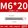 Tornillo de Acero Inoxidable 304 Tornillo Rosca Completa Varilla Roscada M3M5M6M8M10M12M16M20