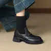 Botas de calcetín de punto con camelia, punta redonda, estilo retro coreano moderno, para mujer, Otoño/Invierno 2026, Botas adelgazantes, Botines versátiles de suela gruesa