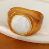 Pulsera circular de acrílico con degradado geométrico irregular, estilo europeo y americano, pulsera exagerada, lujo ligero, nicho, joyería de alta gama