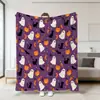2026 Amazon Nueva Manta de Halloween Estampado de Fantasma Calabaza Calavera Manta de Felpa Manta de Siesta Cubierta de Sofá Manta