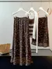 Falda Vintage de Línea A con Estampado Floral para Mujer, Nuevo Estilo de Verano, Estilo Vacacional, de Cintura Alta, Ajustada, Falda de Cola de Pez