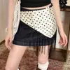 Bufanda multipropósito~ Bufanda de seda estampada con flecos de algodón y lino vintage para mujer, bufanda de cuello de alta gama, se puede usar sobre pantalones como bufanda de cintura