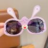 Nuevas gafas de sol para niños con protección solar, gafas de sol fotográficas lindas de conejo de dibujos animados, juguete, protección UV, gafas polarizadas