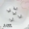 Nuevo Arte de Uñas Circonita Estilo de Lujo de Alta Gama Punta Francesa Pedrería Versátil Decoraciones Brillantes para Uñas Corazón Lazo