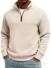 Amazon Transfronterizo Nuevo Otoño Invierno Europeo y Americano Comercio Exterior Independiente para Hombre Casual con Cremallera Cuello Alto Sudadera con Capucha Pulóver