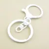 Conjunto de Três Peças com Fecho Lagosta Pintado Anel de Figura Oito de Metal Argola Plana Chaveiro Joias DIY Chaveiro Atacado