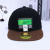 Sombreros Infantiles de Comercio Exterior con Parche de Letra g, Gorras Hip-Hop con Bloques de Color, Gorras de Béisbol de Ala Plana para Street Dance, Sombreros de Sol para Primavera y Verano