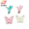 Al por mayor transfronterizo xiangfeng mariposa de cuentas hecha a mano pegatinas de tela accesorios para ropa bolsos parche de accesorios accesorios diy