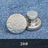 Botón de Jeans Metálico Redondo de Palanca para Pantalones de Mujer, Sin Coser, Sin Clavo, Accesorios de Sujetador para Ajuste de Cintura