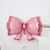 Nuevo Globo Grande de Película de Aluminio Forma de Lazo Azul Rosa para Cumpleaños Boda Fiesta Escena Layout Globo