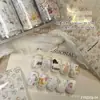 Papel de Transferencia para Uñas Bella Mismo Estilo Encaje Blanco y Negro Cielo Estrellado Pegatina Calcomanía Estilo Ins Set de Larga Duración Venta al por Mayor