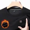 Moletom Grossinho de Lã para Homens Camiseta de Manga Longa Inverno Novo Gola Redonda Top Camisa Básica Casual para Homens Jovens e de Meia-Idade