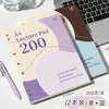 Caderno de Folhas Soltas Estilo Americano Quatro Estações Macaron Fino Crocante, Diário de Abertura Total, Design Simples
