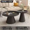 Mesa de Centro para Sala de Estar, Nuevo Modelo 2026, Apartamento Pequeño, Simple, Lujo Ligero, Sensación de Alta Gama, Redonda, Moderna, Mesa Auxiliar Minimalista, Mesa Pequeña