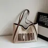Bolsa Tote Casual para Viajes Diarios Mujer Gran Capacidad Otoño 2025 Nuevo Estilo Bolso de Hombro Único Bolsa de Compras Bolsa para Estudiante Universitario