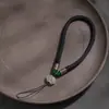 Lanyard de Muñeca para Teléfono Corto Tejido a Mano, Pulsera Anillo para Mujeres, Duradero y Exquisito, con Diseño de Loto y Vintage